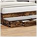 Cassetti  in rovere affumicato 150x36,5x16,5 cm in legno ingegnerizzato - Foto miniatura 4