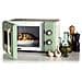 Linea Vintage 3960 Forno a microonde Vintage, 800W, Capacità 20L, 3 funzioni, 6 livelli di cottura, Timer, Verde - Foto miniatura 2