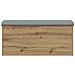 Panca Portaoggetti Rovere Artigianale 102x42x45 cm Truciolato - Foto miniatura 4
