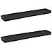 Cuscini per Pallet per Panchina 2 pz Nero 200x40x8 cm Tessuto Oxford - Foto miniatura 1
