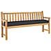 Cuscini per Pallet per Panchina 2 pz Nero 200x40x8 cm Tessuto Oxford - Foto miniatura 3