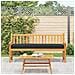 Cuscini per Pallet per Panchina 2 pz Nero 200x40x8 cm Tessuto Oxford - Foto miniatura 4