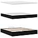 Struttura Letto Pouf con Materassi Nero 200x200 cm Velluto - Foto miniatura 7