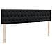 Struttura Letto Pouf con Materassi Nero 200x200 cm Velluto - Foto miniatura 8