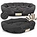 Letto per cani 75x50 cm personalizzato impermeabile nero - Foto miniatura 1
