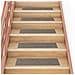 Tappetini per scale autoadesivi 30 pz 76x20 cm Beige Rettangolari - Foto miniatura 2