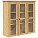 Armadio con Porte in Vetro BODO Marrone miele - Foto miniatura 1