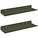 Scaffale da parete 2 pcs Verde oliva 30 x 9 x 2,5 cm - Foto miniatura 1