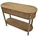 Console Goteborg In Legno Abete Naturale Con Cassetto E Ripiano 110x40x80 Cm - Foto miniatura 4
