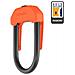 Lucchetto Hiplok Dx Arancio Acciaio Temprato 14mm - Foto miniatura 1