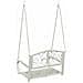 Panchina a Dondolo Acciaio 71,5 x 59 x 55 cm Bianco Antico - Foto miniatura 5