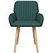 Sedie da pranzo 2 pcs Tessuto Verde Scuro 56,5 x 50 x 87,5 cm - Foto miniatura 3