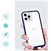 Custodia Trasparente 3in1 Per Iphone 12 Pro Max Con Bordo Blu E Cover In Gel. - Foto miniatura 1