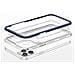 Custodia Trasparente 3in1 Per Iphone 12 Pro Max Con Bordo Blu E Cover In Gel. - Foto miniatura 5