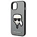 Karl Lagerfeld Klhcp14msapkhg Iphone 14 Plus 6,7 Custodia Argento /argento Saffiano Con Patch Testa Di Karl - Foto miniatura 2