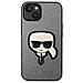 Karl Lagerfeld Klhcp14msapkhg Iphone 14 Plus 6,7 Custodia Argento /argento Saffiano Con Patch Testa Di Karl - Foto miniatura 3
