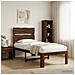 Letto Singolo con Testiera ROSTOCK Marrone Scuro 75 x 190 cm - Foto miniatura 2