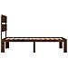 Letto Singolo con Testiera ROSTOCK Marrone Scuro 75 x 190 cm - Foto miniatura 5