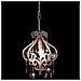 Lampadario Con Perle Rosa Rotondo E14 - Foto miniatura 5