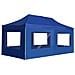 Gazebo Professionale Pieghevole Alluminio con Pareti 6x3 m Blu - Foto miniatura 1