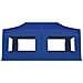 Gazebo Professionale Pieghevole Alluminio con Pareti 6x3 m Blu - Foto miniatura 6