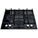 Piano Cottura HAGS 61F / BK a Gas 4 Fuochi Gas Colore Nero - Foto miniatura 2