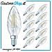 10x Lampadina A Led Tortiglione Chiara Trasparente E14 40w - Foto miniatura 1