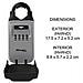 5420eurd Chiave Di Sicurezza Con Lanello Di Trazione Regolabile Combinazione Outdoor-resistente Agli Agenti Atmosferici 5420eurd-select Accesso Lock Box - Foto miniatura 3