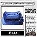 Divanetto Con Cuscino In Velluto Completamente Sfoderabile Cuccia Letto Per Cani Gatti Made In Italy (blu-m-65x55x20 Cm)  - Foto miniatura 8