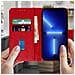 Custodia Per Iphone 13 Pro Con Portacarte E Funzione Supporto Rossa - Foto miniatura 4