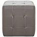 Pouf 2 pz Grigio 30x30x30 cm in Similpelle - Foto miniatura 4