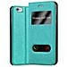 Custodia Compatibile Con Apple Iphone 6 Plus / Iphone 6s Plus In Turchese Menta - Coperchio Protettivo Con Chiusura Magnetica, Funzione Stand E 2 Finestre Di Visualizzazione - Foto miniatura 1