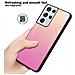 Custodia Compatibile Con Samsung Galaxy S21 Ultra In Giallo - Rosa - Coperchio Protettivo Bicolore In Vetro Temperato E Silicone Tpu - Foto miniatura 6