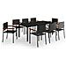 Set Da Pranzo Da Giardino 9 Pz Nero - Foto miniatura 2