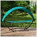 Amaca Con Supporto E Tettuccio Da Giardino L92*p214*a72cm, Portata Fino A 150 Kg Con Cinturini Anticaduta Ogs51-tb (blu)  - Foto miniatura 4