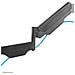 WL70-550BL12 Supporto a Parete Full Motion per Schermi da 23 a 42" Colore Nero - Foto miniatura 7