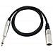 Cavo adattatore Xlr (m) / Jack Mono 0,9 m Bk - Foto miniatura 3