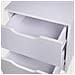 Comodino Mobiletto Cassettiera 2 Cassetti Design Moderno In Legno Mdf Bianco - Foto miniatura 4