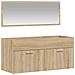 Mobile Da Bagno Con Specchio Rovere Sonoma In Legno Multistrato - Foto miniatura 1