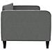 Letto Da Giorno Grigio Scuro 80x200 Cm In Tessuto - Foto miniatura 3