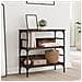 Tavolino Consolle Rovere Fumo 75x32x75 Cm In Legno Multistrato - Foto miniatura 3