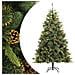 Albero Di Natale Artificiale Incernierato Con Pigne 180 Cm - Foto miniatura 1