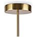 Lampadario A Sospensione Moderno Axis Alluminio Oro Acrilico 3 Luci Led 40w - Foto miniatura 2