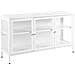 Credenza Espositiva In Vetro Newport Metallo 115 Cm Bianco - Foto miniatura 2