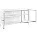 Credenza Espositiva In Vetro Newport Metallo 115 Cm Bianco - Foto miniatura 4