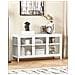 Credenza Espositiva In Vetro Newport Metallo 115 Cm Bianco - Foto miniatura 6