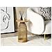 Tavolino Legno Di Mango Chiaro E Oro 30 Cm Waihi - Foto miniatura 1