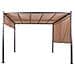 Pergola Marrone Con Luci Led 310 X 310 Cm Parga - Foto miniatura 3