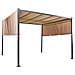 Pergola Marrone Con Luci Led 310 X 310 Cm Parga - Foto miniatura 4