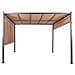 Pergola Marrone Con Luci Led 310 X 310 Cm Parga - Foto miniatura 5